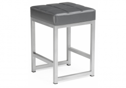 Табурет Khurkroks серый полимер / светлый мусс (35x35x)