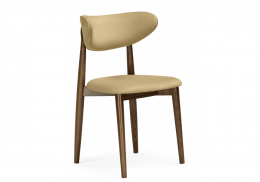 Стул деревянный Фарго бежевый / миланский орех (46x50x80)