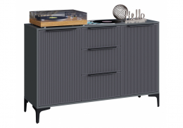 Комод Иадама графит / графит софт (128,9x40,3x84,7)